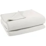 Soft-Fleece Decke 160 x 200 cm offwhite