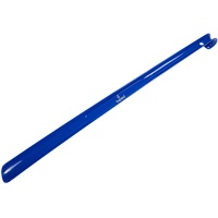 Die Schuhanzieher Kunststoff Schuhlöffel deutsche Herstellung 65cm mit Haken z1556(flitter-blau)