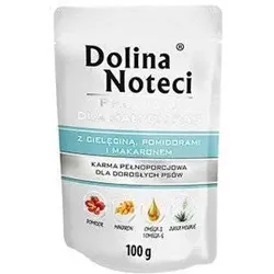 Dolina Noteci PREMIUM für Hunde kleiner Rassen mit Kalbstomaten und Nudeln 100 g