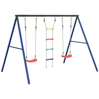 VidaXL Schaukel-Set mit Schaukelsitzen und Strickleiter