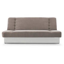 e-meubles Sofa mit Schlaffunktion und Bettkasten, Kippsofa Klappsofa Schlafsofa Clic-Clack Couch für Wohnzimmer Federkern Sofagarnitur Polstersofa - cyprus