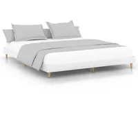 Furnicato Bettgestell, Weiß, Holzwerkstoff, 120x200 cm, Schlafzimmer, Betten