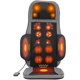PromiseFly Massagesitzauflage Geräuscharm Massageauflage mit 3 Massage-Modi und Vibrationsfunktion, Multifunktional Rückenmassaggerät mit Wärmefunktion Massagematte für Hause und Büro