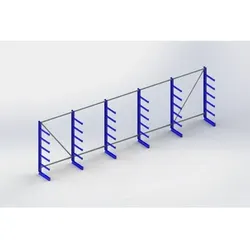 KR System ATLAS ST ES 6 Ständer RAL 5010 2000x500x6750 Atlas 1350