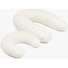 Doomoo Doomoo, Stillkissen, Twisty 2in1 Quilt Creme Blomma