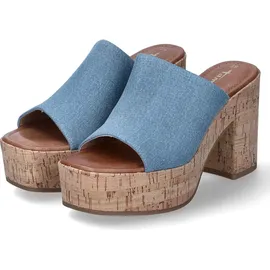 TAMARIS Damen Pantoletten 20937-37, 20937-38, 20937-39, 20937-40, 20937-41, 20938-37, 20938-38, 20938-39, 20938-40, 20938-41 TAM-1-27227-42 DENIM 3... - 38 EU