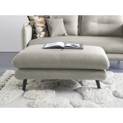 Polsterhocker INOSIGN "Lazio", grau (taupe), H:47cm T:77cm, Hocker