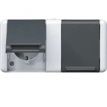 Jung WG 800 SCHUKO Zweifach-Steckdose 16A 250V 8220-1 W)