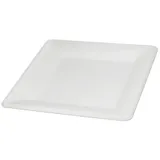 Wisefood Einwegteller quadratisch 26 cm weiß 100er Set