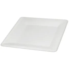Wisefood Einwegteller quadratisch 26 cm weiß 100er Set