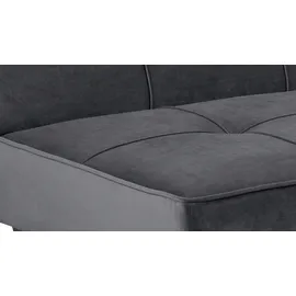 Actona Schlafsofa Perugia Stoff Grau Dunkelgrau