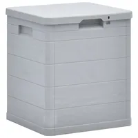 vidaXL Garten-Aufbewahrungsbox 42,5 x 50 x 44 cm 1-tlg. hellgrau