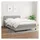 vidaXL Boxspringbett mit Matratze Hellgrau 140x200 cm Stoff