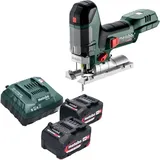 St 18 lt 130 bl Akku Stichsäge 18 v 130 mm Brushless + 2x Akku 4,0 Ah + Ladegerät - Metabo