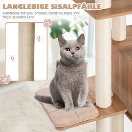Goplus Kratzbaum 6-stufig beige