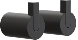 frost NOVA 2 Handtuchhaken 1901-1 schwarz matt - schwarz matt
