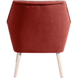 Max Winzer Sessel Alegro Veloursstoff Terracotta