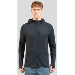 Odlo Kapuzenjacke Ascent Micro Performance 125 (Wollmischgewebe, schnelltrocknend) schwarz Herren