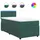 vidaXL Boxspringbett 80 x 200 cm Dunkelgrün