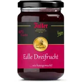 Faller Edle Dreifrucht-Konfitüre extra: Hausgemachter Genuss, 60% Frucht, 330g