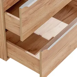 Lomadox Waschtischunterschrank 4 Auszüge 141 x 60 x 46 cm Braun