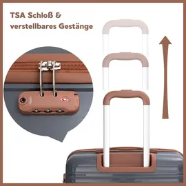TRAVELHOUSE Ascona Koffer-Set 5-tlg. grau