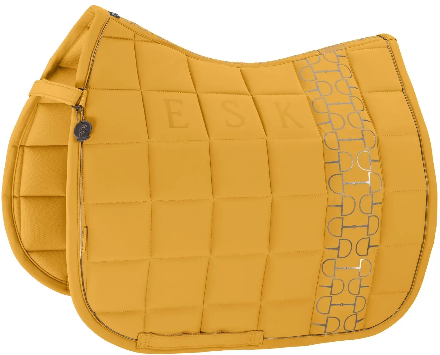 ESKADRON Platinum Schabracke Big Square Softshell golden yellow Dressur