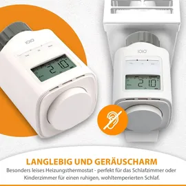 IOIO HT 2000 Elektronisches Heizkörperthermostat 4 Stück programmierbar