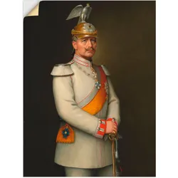 Artland Wandbild »Bildnis Kaiser Wilhelm II.«, Menschen, (1 St.), als Leinwandbild, Wandaufkleber in verschied. Größen Artland Farbe Bild(er): braun