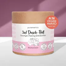 Puremetics 3in1 Dusch-Fluff Blütenmeer Peeling 250 g