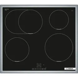 Bosch PIF645BB5E Induktionskochfeld, 60 cm, Schwarz, Aufliegender Rahmen, Schnellerhitzen, Touch-Bedienung
