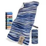 NirvanaShape Strandtuch XXL - Strandhandtuch mit über 32 Strand-Muster - schnelltrocknende Mikrofaser Badetuch, Microfaser Handtuch, Badehandtuch - 200 x 90 cm