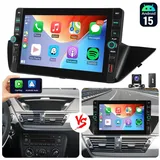 ESSGOO Für BMW X1 E84 2010-2016 Android15 Autoradio Carplay GPS Navi WIFI BT Autoradio (RDS, 4+64GB(optional), Digitalradio (DAB), FM, Carplay Android Auto Bluetooth EQ USB GPS Navi WIFI Touchscreen) schwarz