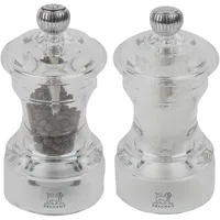 Peugeot Bistro Salz-/ Pfeffermühle 10 cm Silber/Transparent