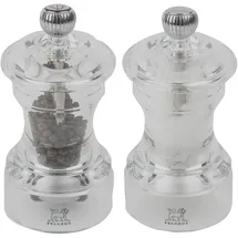 Peugeot Bistro Salz-/ Pfeffermühle 10 cm Silber/Transparent