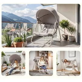 SoBuy Hängesessel OGS62 Beige