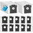 nixoot 12 Stück Staubbeutel für L10s Ultra Gen 2/Gen 3/X30/X40/X50 Ultra/L10s Pro/L40/L50/Aqua10/Matrix 10 Ultra/Mova E30 Ultra/P50/P10/E40