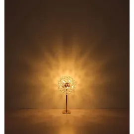 GLOBO Tischlampe Kristall Gold 8 Flammig