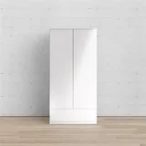 INOSIGN Drehtürenschrank Naia 98,9 x 200,6 x 50 cm Weiß