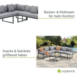 Juskys St. Tropez Lounge-Set Dunkelgrau