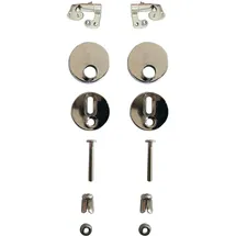 Primaster Metallscharnier-Set für WC-Sitze Silber