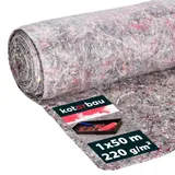 KOTARBAU® Malervlies 1 x 50 m Abdeckfolie Maler 220gr/m2 Abdeckvlies mit Durchsickerungsschutz HDPE Filzrolle Malerzubehör Abdeckflies Rolle