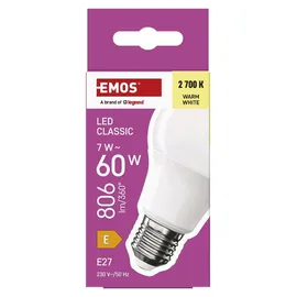 EMOS LED Lampe A60 1525733279 7 W E27 warmweiß 1 St.