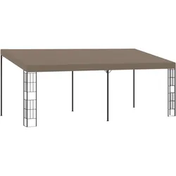 vidaXL Wand-Pavillon 6x3 m Taupe Stoff