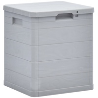 furnicato Gartenbox Garten-Aufbewahrungsbox 90 L Hellgrau grau