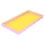 G-C Deko Tablett Neo zweifarbig gelb/rosa