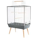 Zolux Vogelkäfig Neo Jili 78 x 48 x 112 cm grau