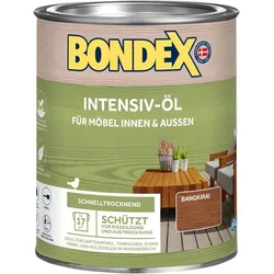 BONDEX Intensiv-Öl, wasserbasiert, beschleunigte Trocknung, 0,75 l, Bangkirai