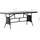 vidaXL Gartentisch Schwarz 170x80x74 cm Poly Rattan