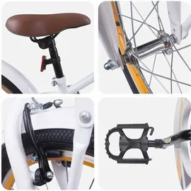 vidaXL Kinderfahrrad 18 Zoll weiß